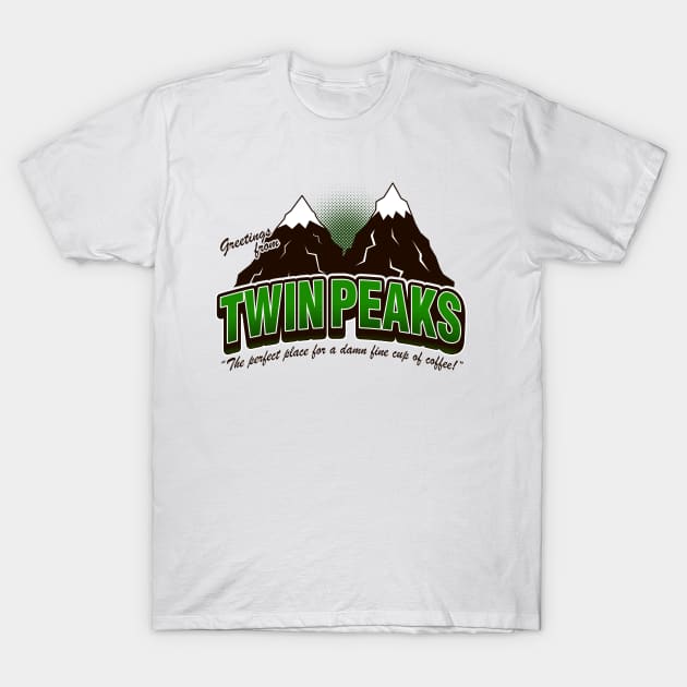 Greeti. Twin Peaks (V2) - Heather T-Shirt by alecxps